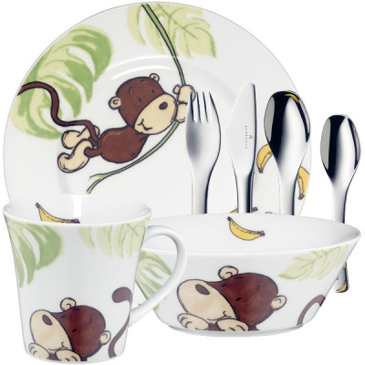 Zestaw naczyń i sztućców dla dzieci SINO Auerhahn 7 części 72000138