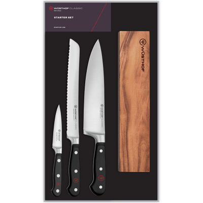 Zestaw startowy: noże i listwa magnetyczna Wusthof Classic W-1120160408