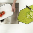 Zielona deska kuchenna z cedzakiem Rinse Chop Joseph Joseph 60081