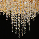 Złota lampa sufitowa Art Deco z kryształkami Carmen CHIARO Crystal 394011816