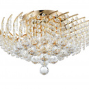 Złota lampa sufitowa z kryształami Karolina Maytoni Classic DIA120-06-G