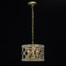 Złota lampa wisząca z kryształami, 3-żarówki MW-LIGHT Crystal 121011503