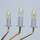 Złoto-srebrny żyrandol w stylu LOFT 6-żarówek MW-LIGHT 699010906