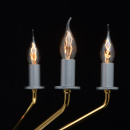 Złoto-srebrny żyrandol w stylu LOFT 6-żarówek MW-LIGHT 699010906