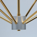 Złoto-srebrny żyrandol w stylu LOFT 6-żarówek MW-LIGHT 699010906