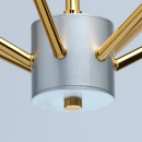 Złoto-srebrny żyrandol w stylu LOFT 6-żarówek MW-LIGHT 699010906