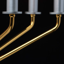 Złoto-srebrny żyrandol w stylu LOFT 6-żarówek MW-LIGHT 699010906