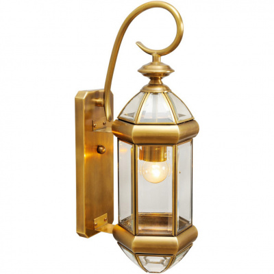 Złoty kinkiet zewnętrzny w stylu vintage Chiaro Street 802020401