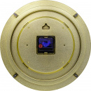 Złoty zegar ścienny Elegant Dome Nextime 35 cm 3236 GO