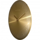 Złoty zegar ścienny Elegant Dome Nextime 35 cm 3236 GO