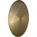 Złoty zegar ścienny Elegant Dome Nextime 35 cm 3236 GO