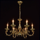 Złoty żyrandol w stylu klasycznym na 6 żarówek MW-LIGHT Classic 371014406