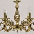 Złoty żyrandol w stylu klasycznym na 6 żarówek MW-LIGHT Classic 371014406