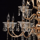 Złoty żyrandol z kryształkami French Gold MW-LIGHT Crystal 482013312