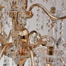 Złoty żyrandol z kryształkami French Gold MW-LIGHT Crystal 482013312