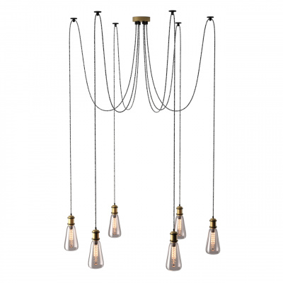 Zwisające oprawki na żarówki 6 sztuk MW-LIGHT Industrial 392017206