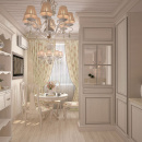 Żyrandol 2w1 lampa sufitowa beżowo złota, 8 ramion Brionia Maytoni Classic ARM172-08-G