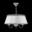 Żyrandol 3 żarówki z jednym, dużym abażurem ozdobionym koronką Bouquet Maytoni ARM023-PL-03-S