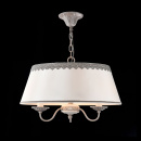 Żyrandol 3 żarówki z jednym, dużym abażurem ozdobionym koronką Bouquet Maytoni ARM023-PL-03-S