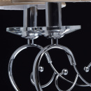 Żyrandol 6-ramienny, chromowany, beżowe, plisowane klosze MW-LIGHT Elegance - wy 379018306