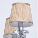 Żyrandol 6-ramienny, chromowany, beżowe, plisowane klosze MW-LIGHT Elegance - wy 379018306