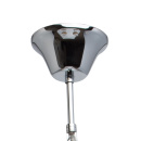 Żyrandol 6-ramienny, chromowany, beżowe, plisowane klosze MW-LIGHT Elegance - wy 379018306