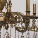 Żyrandol 8-ramienny z mosiądzu i kryształy z topazu CHIARO Classic 491010808