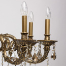 Żyrandol 8-ramienny z mosiądzu i kryształy z topazu CHIARO Classic 491010808