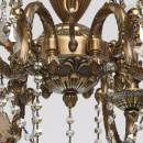 Żyrandol 8-ramienny z mosiądzu i kryształy z topazu CHIARO Classic 491010808