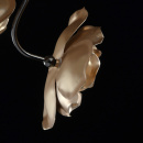 Żyrandol 8-ramienny, złote kwiaty, podstawa czarny chrom MW-LIGHT Flora 615011708