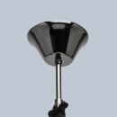 Żyrandol 8-ramienny, złote kwiaty, podstawa czarny chrom MW-LIGHT Flora 615011708