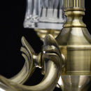 Żyrandol Amanda jasny mosiądz, szklane klosze MW-LIGHT Classic 481013805