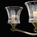 Żyrandol Amanda jasny mosiądz, szklane klosze MW-LIGHT Classic 481013805