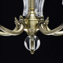 Żyrandol Amanda jasny mosiądz, szklane klosze MW-LIGHT Classic 481013805