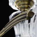 Żyrandol Amanda jasny mosiądz, szklane klosze MW-LIGHT Classic 481013805