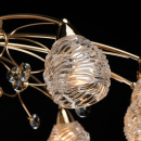 Żyrandol Amelia złoty, kryształki, szklane klosze MW-LIGHT Flora 294016510