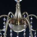 Żyrandol art-deco kolorowe kryształy, mosiądz Consuelo MW-LIGHT Classic 614012806