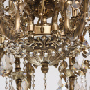 Żyrandol bardzo duży na 18 żarówek, mosiądz, topaz CHIARO Classic 491010918