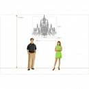 Żyrandol bardzo duży, złoty na 28 żarówek Bologna CHIARO Premium 639012428