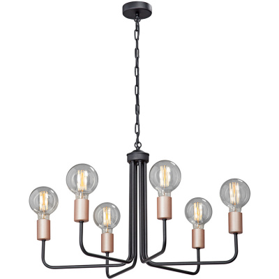 Żyrandol bez kloszy w stylu loft Vitaluce VE4525-1/6