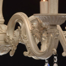 Żyrandol beżowo-złoty stylizowany retro MW-LIGHT Classic 371013606