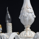 Żyrandol biało-złoty do dużego pokoju Aurora MW-LIGHT Classic 371015008