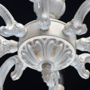 Żyrandol biało-złoty do dużego pokoju Aurora MW-LIGHT Classic 371015008