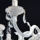 Żyrandol biało-złoty do dużego pokoju Aurora MW-LIGHT Classic 371015008