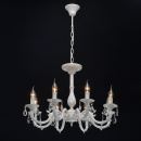 Żyrandol biało-złoty do dużego pokoju Aurora MW-LIGHT Classic 371015008