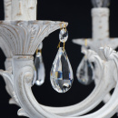 Żyrandol biało-złoty do dużego pokoju Aurora MW-LIGHT Classic 371015008