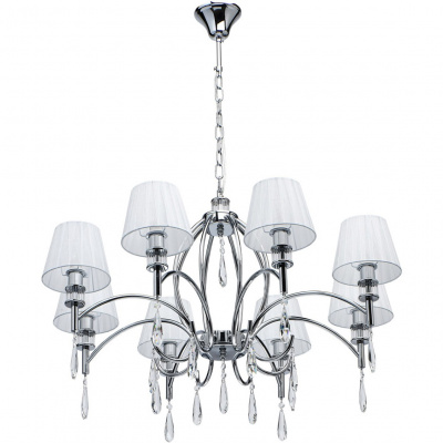 Żyrandol chromowany Vega 8-ramienny MW-LIGHT Elegance 329011808