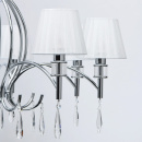 Żyrandol chromowany Vega 8-ramienny MW-LIGHT Elegance 329011808