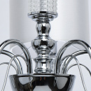 Żyrandol chromowany z białymi kloszami Ontario MW-LIGHT Elegance 692011205