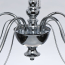 Żyrandol chromowany z białymi kloszami Ontario MW-LIGHT Elegance 692011205